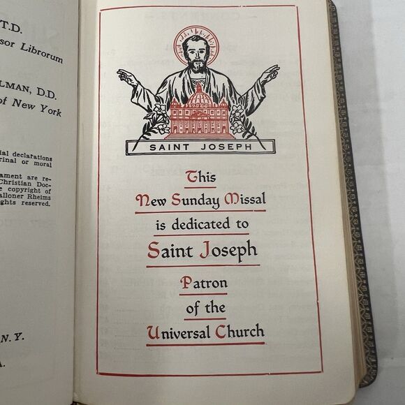 St Joseph Sunday Missal Large Type 1957 - Picture 6 of 6